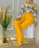 2026 Spring New Sweet Style Women's Stand up Collar Long Sleeve Shirt and Pants Printed Casual Fashion Two Piece Set