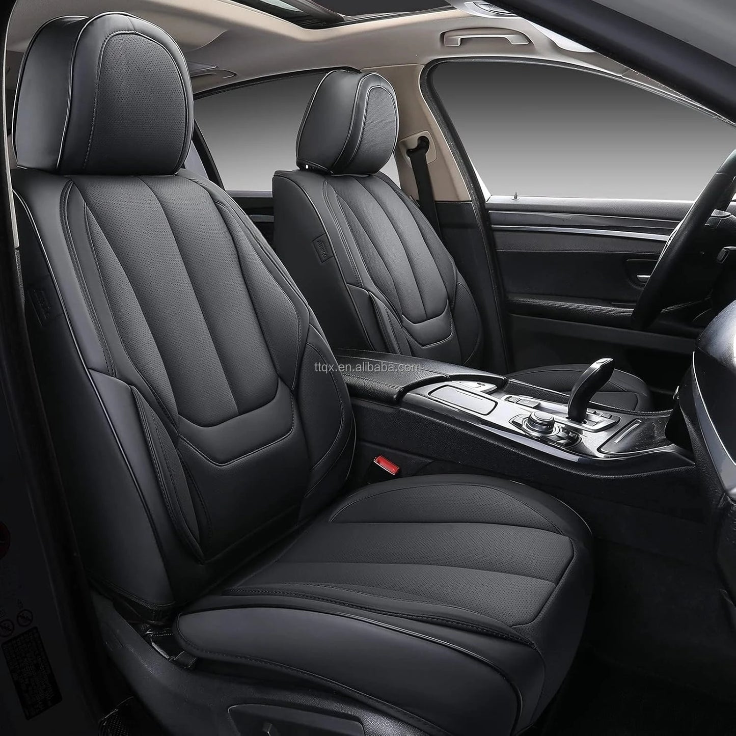 Custom Universal Luxury Napa Leather Car Seat Covers 3D Full Set PVC for Toyota for Rav4 Full Enclosure Vehicle Accessory