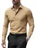S-3XL Spring and Autumn Long Sleeved Shirt Business Suit Plus Size Long Sleeved Workwear Men's Work Shirt