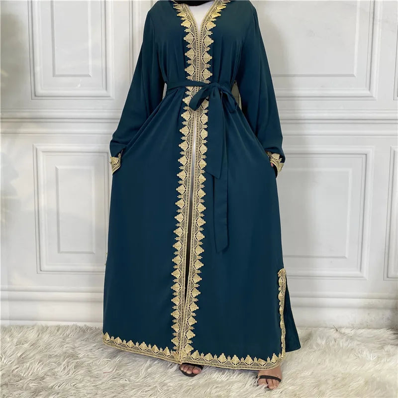 Turkey Kaften Hijab Muslim Prayer Clothes Pure Color Caften Evening Dress Islamic Product Burka Saudi Black Abayas Women African