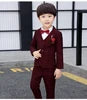 High Quality Boys Plaid Wedding Suit Kids Tuxedos Formal Dress Child Morning Coat Blazer Clothes Sets Toddler Gentlemen Costumes