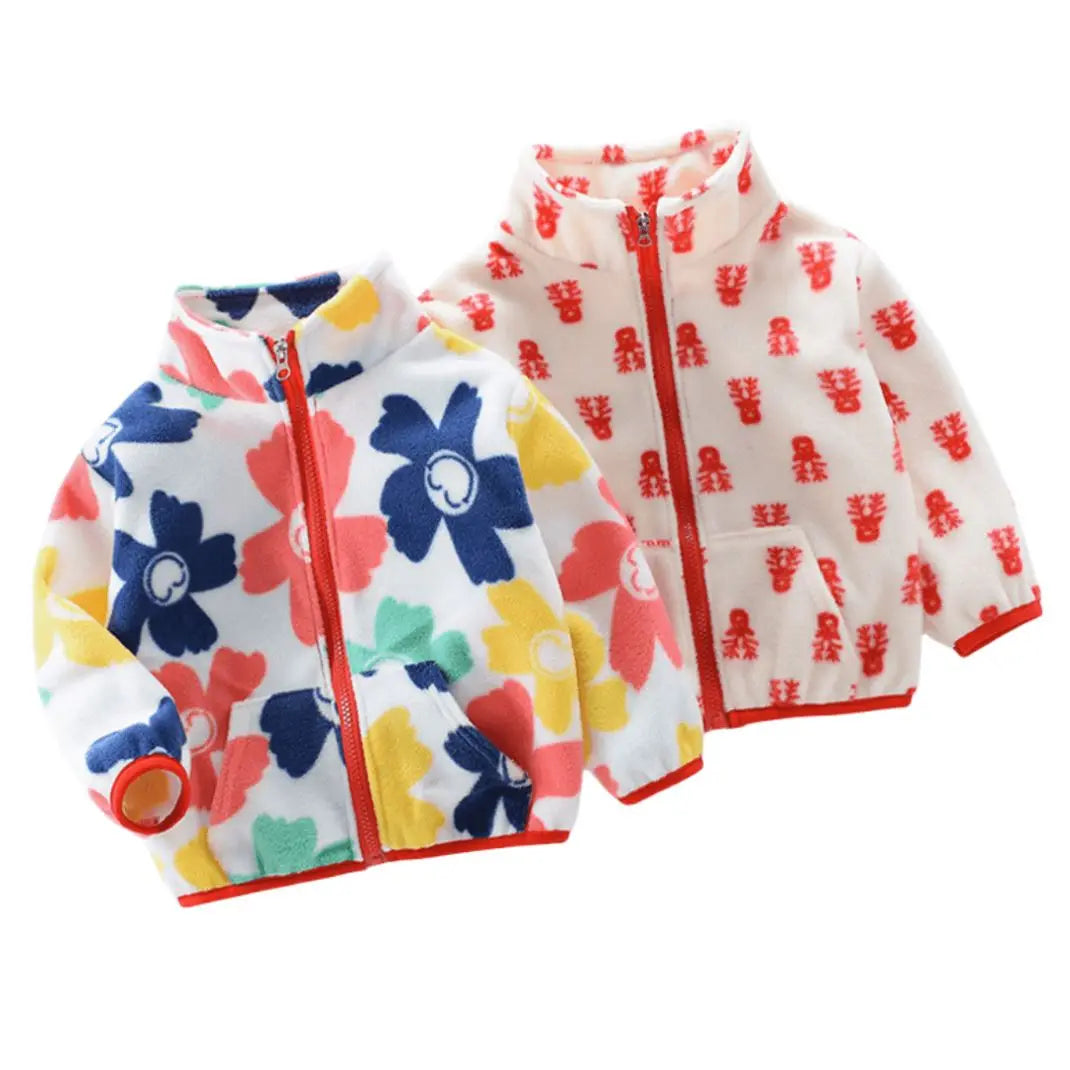 Toddler Girls Hoodies Sweatshirt Children's Spring Jacket Girls Fleece Warm Padded Top Baby Out of the Fall and Winter Clothes