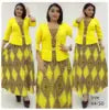 2023 New Classy Africa Design Women Dress 2 Pcs Suit Coat and Dress Office Suits Women Good Quality Printed Dress With Coat