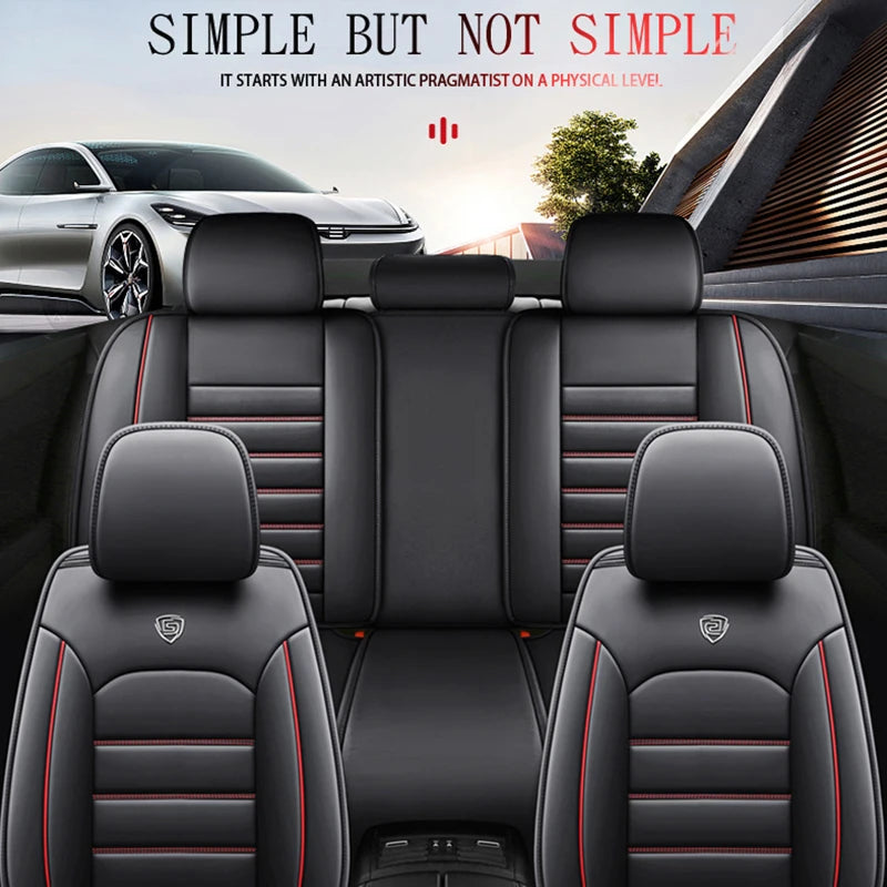 Manufacturer Customized Leather Car Seat Cover Waterproof Universal Size Seat Cover