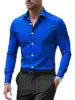 S-3XL Spring and Autumn Long Sleeved Shirt Business Suit Plus Size Long Sleeved Workwear Men's Work Shirt