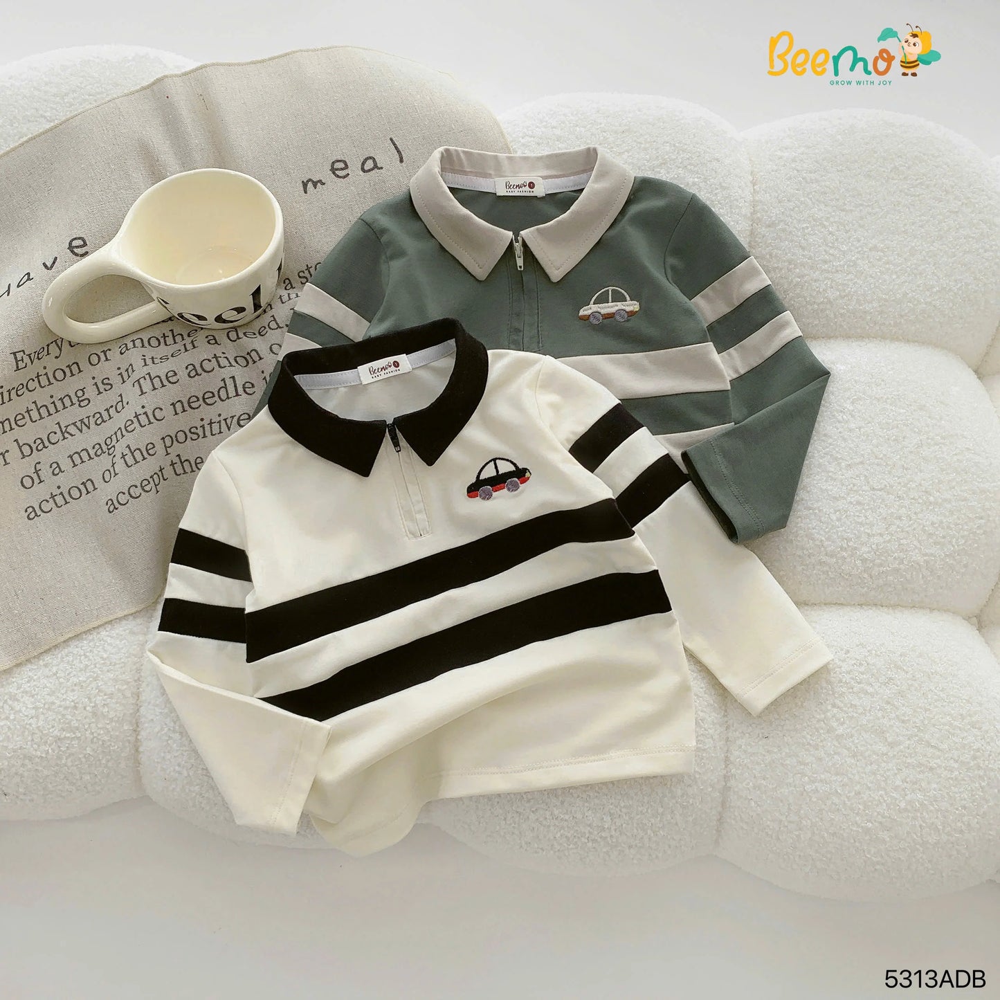 Hot Selling Kids Clothes Wholesale Winter Children's Cotton Casual Long Sleeve Polo Shirts Sport Solid Color Baby Boys Clothing